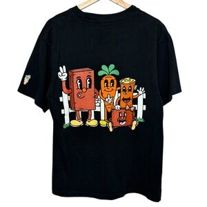 Bricks & Wood x Anwar Carrots Streetwear Skater Graphic T Shirt Black Small
